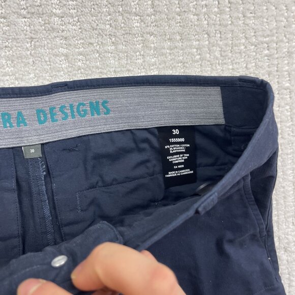 Sierra Designs Shorts Mens 30 Gray Hiking Outdoor Stretch Cargo Short Navy Blue - Picture 7 of 11